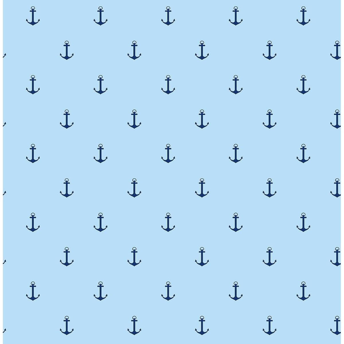 Seabrook Designs Anchors Away Unpasted Wallpaper