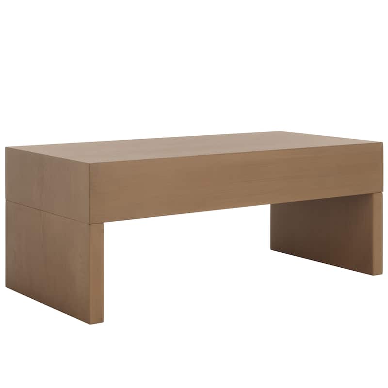 SAFAVIEH Home Collection Rune Coffee Table W/ Drawers - 47" L x 24" D x 20" H