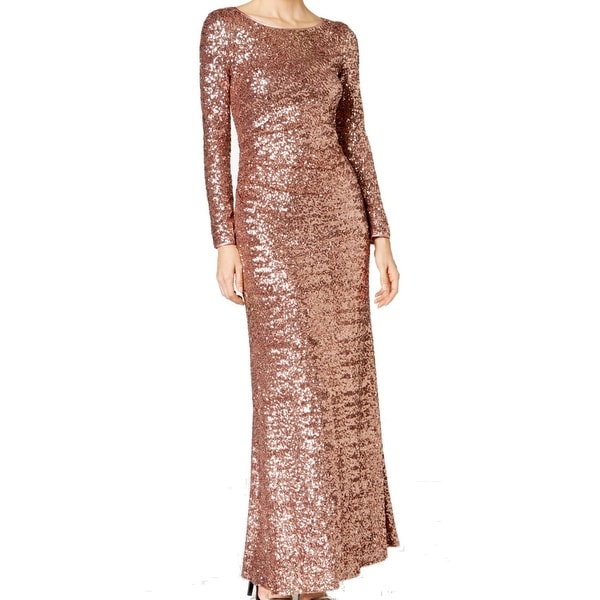 vince camuto rose gold sequin dress