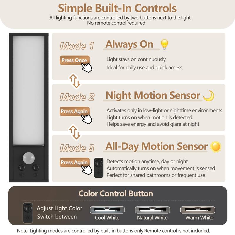 VECELO White Wall Mounted Cabinet with Adjustable LED Sensor Light Towel Bar Bathroom Kitchen Storage Organizer for Small Spaces