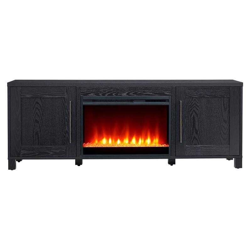 Chabot TV Stand with Crystal Fireplace