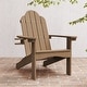 preview thumbnail 16 of 55, Patio HDPS Adirondack Chair Plastic Weather Resistant Outdoor Chairs Set of 4 - 30 in.W x 35 in.D x 36.5 in.H