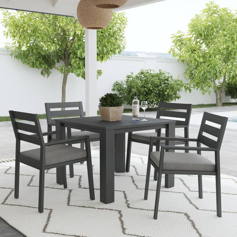 Homestyles Grayton Outdoor 5-Piece Dining Set - 38" x 29" x 38"