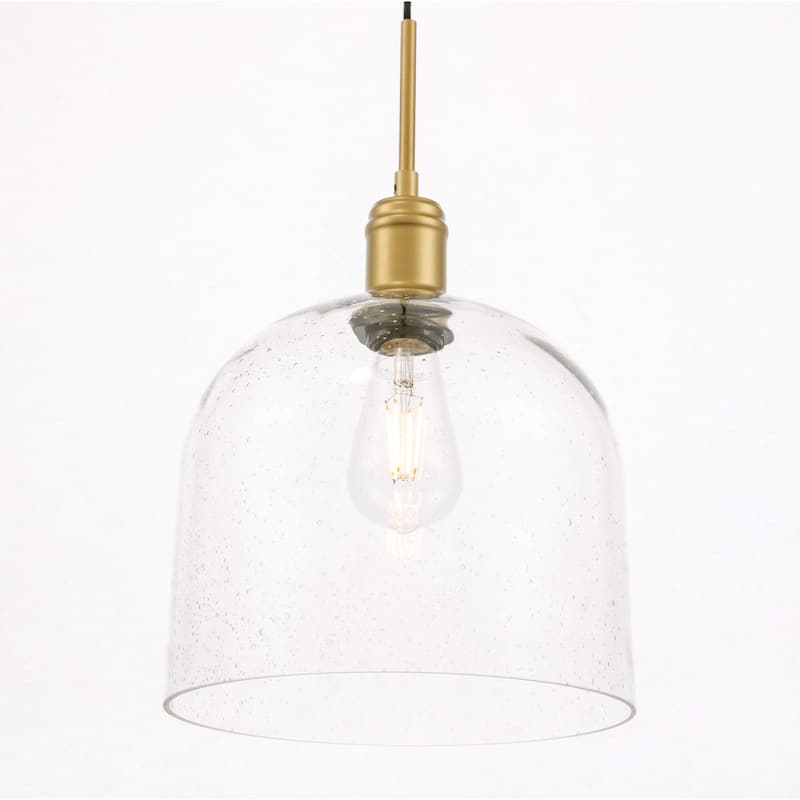 Candie 10-Inch 1-Light Clear Glass Pendant