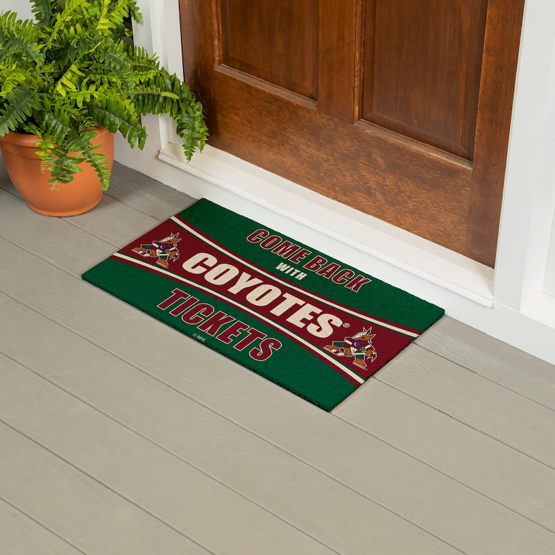 Philadelphia Flyers 28 in. x 16 in. PVC "Come Back With Tickets" Trapper Door Mat