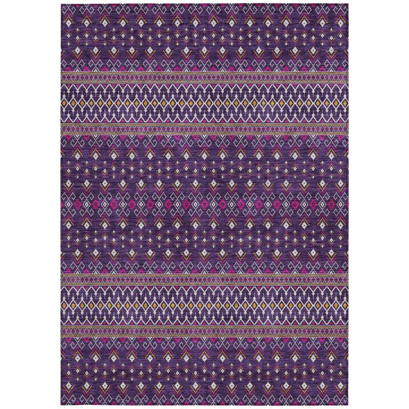 HomeRoots Tribal Transitional Rectangle Outdoor Rug