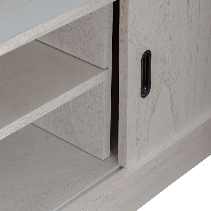 Brook Bay Textured White & Carbon Gray Sideboard