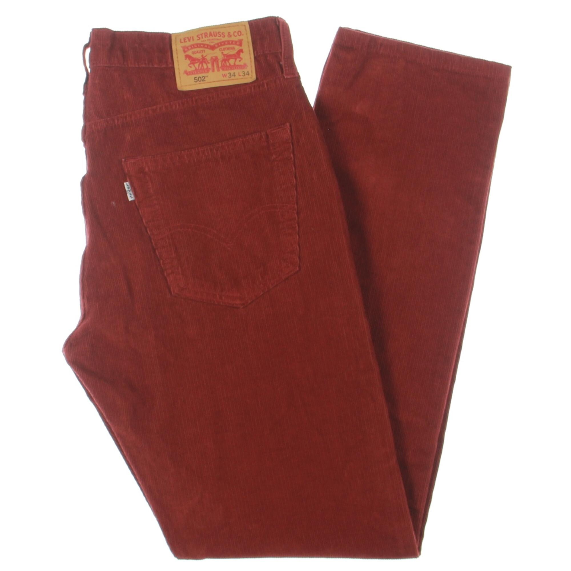 levi's red corduroy pants