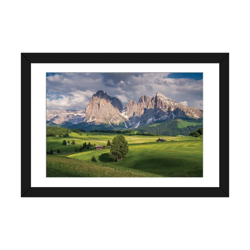 iCanvas "Dolomiti Morning, Dolomites, Italy" by Jim Nilsen PFA - Black - 24x32x1
