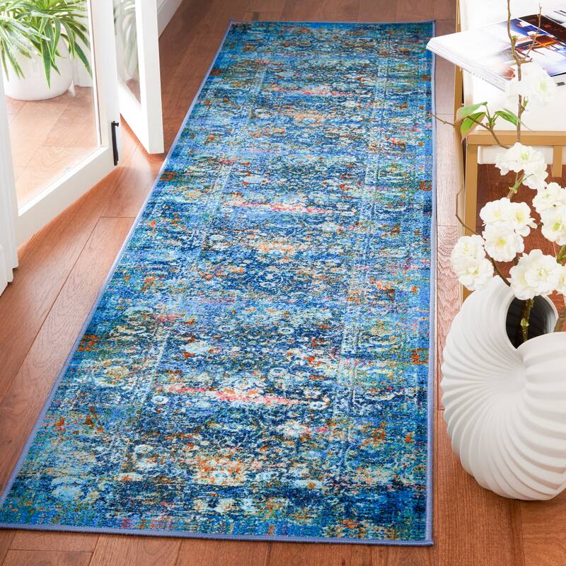 SAFAVIEH Bahia Mansueta Washable Slip Resistant Sybille Overdyed Rug