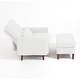preview thumbnail 25 of 59, Adjustable Backrest Lounge Accent Chair Set with Storage Ottoman