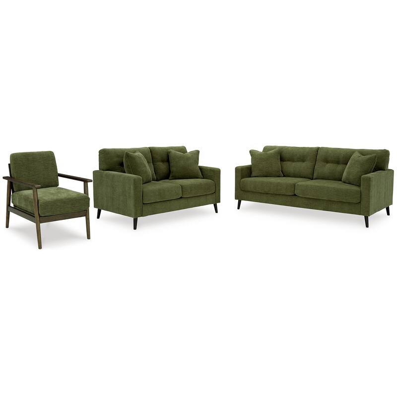 Signature Design by Ashley Bixler 3-Piece Upholstery Package - 79"W x 38"D x 37"H - Green