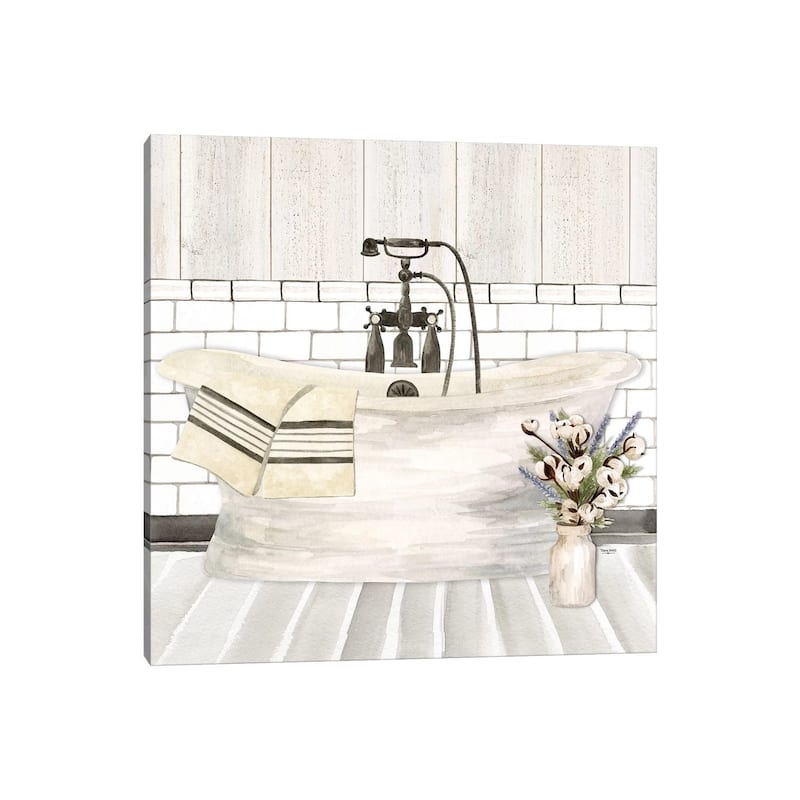 iCanvas "Farmhouse Bath I Tub" by Tara Reed Canvas Print