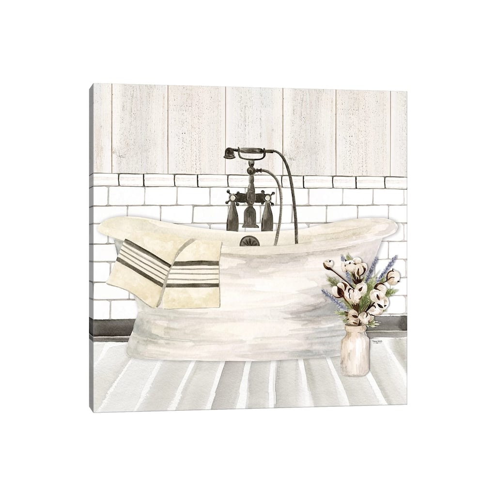 iCanvas "Farmhouse Bath I Tub" by Tara Reed Canvas Print