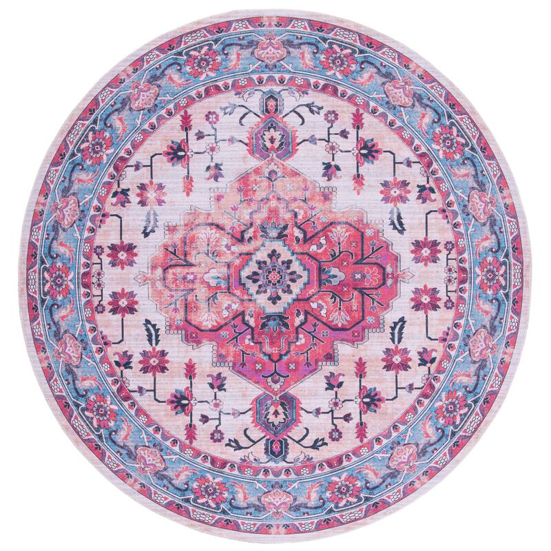 SAFAVIEH Serapi Machine Washable Thea Shabby Chic Distressed Rug