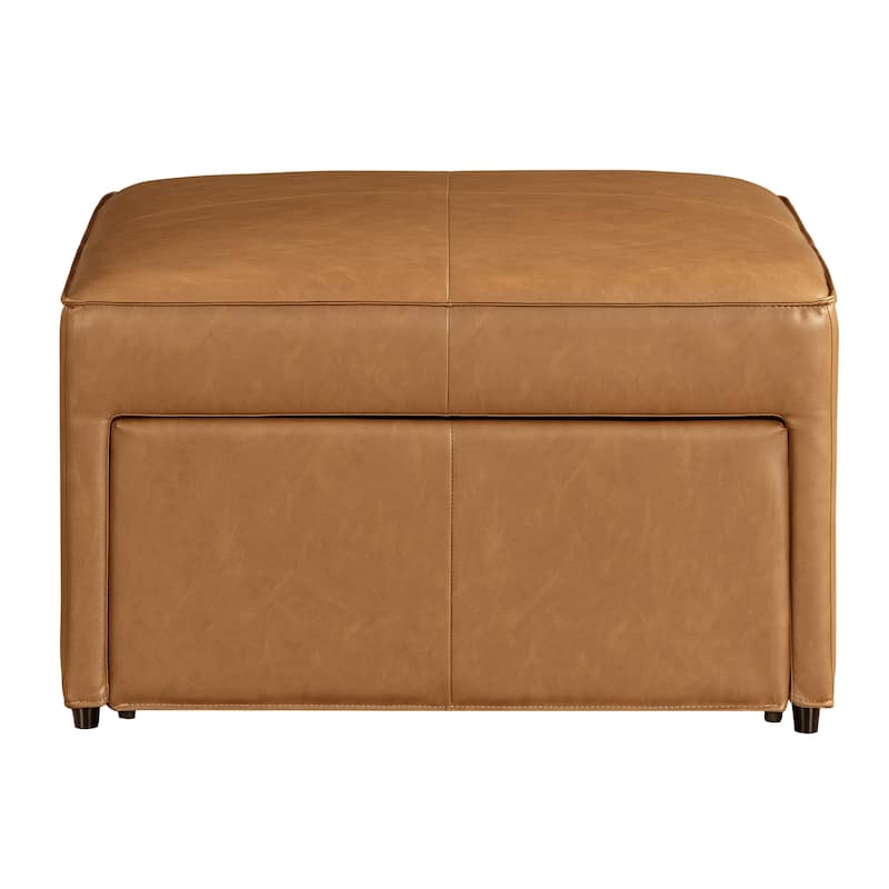Studio Living Hanson Storage Ottoman in Faux Leather