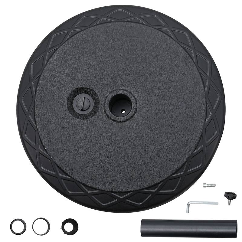 95 lbs Sand Filled Patio Umbrella Stand Base, 67 lbs Heavy Duty Water Suitable for Base Stand