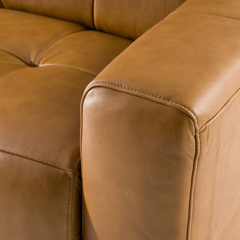 Divani Casa Chevak Modern Brown Leather Sofa w/ 2 Recliners