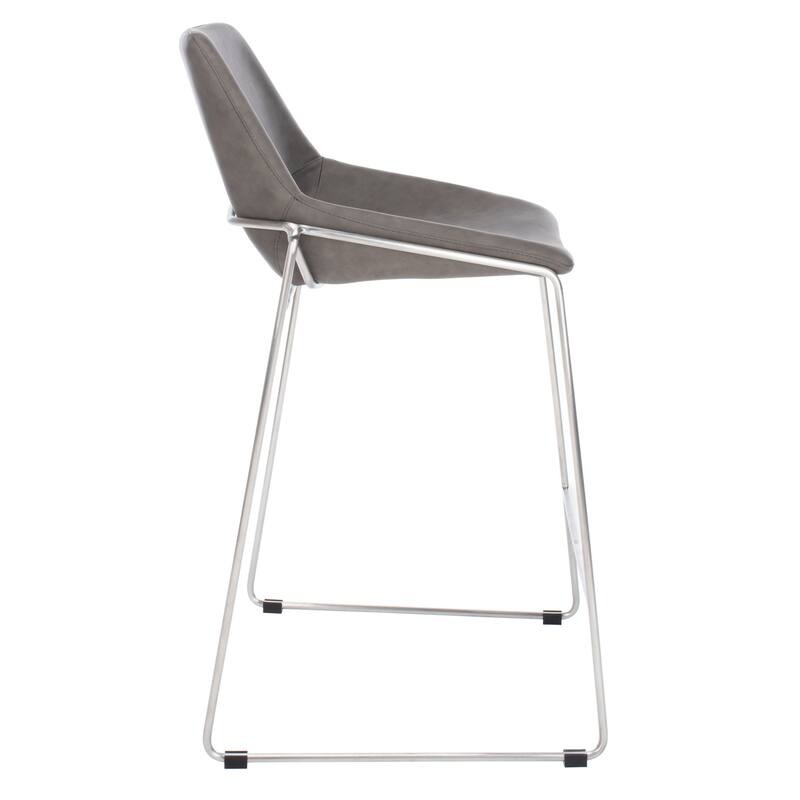 SAFAVIEH Essyllt Mid-Century Modern Counter Stool - 25" W x 22" D x 39" H - 25Wx22Dx39H