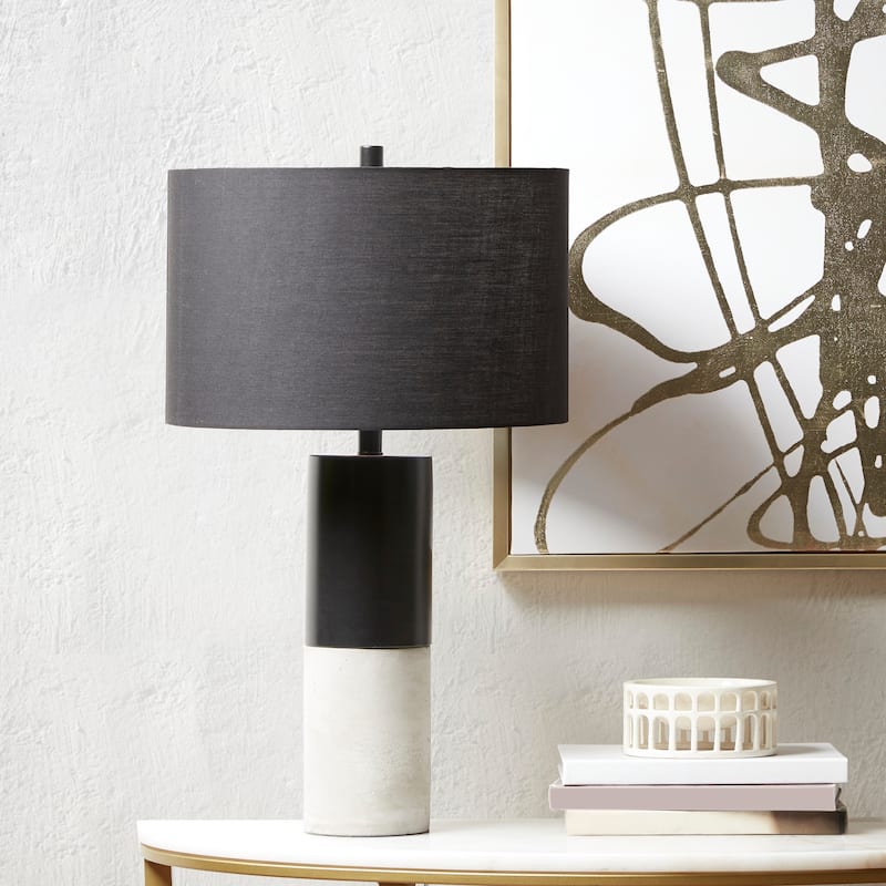 INK+IVY Fulton Metal and Concrete Table Lamp