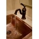 preview thumbnail 5 of 12, 19-in Rectangle Under Counter Hammered Copper Bathroom Sink (LREC19DB)