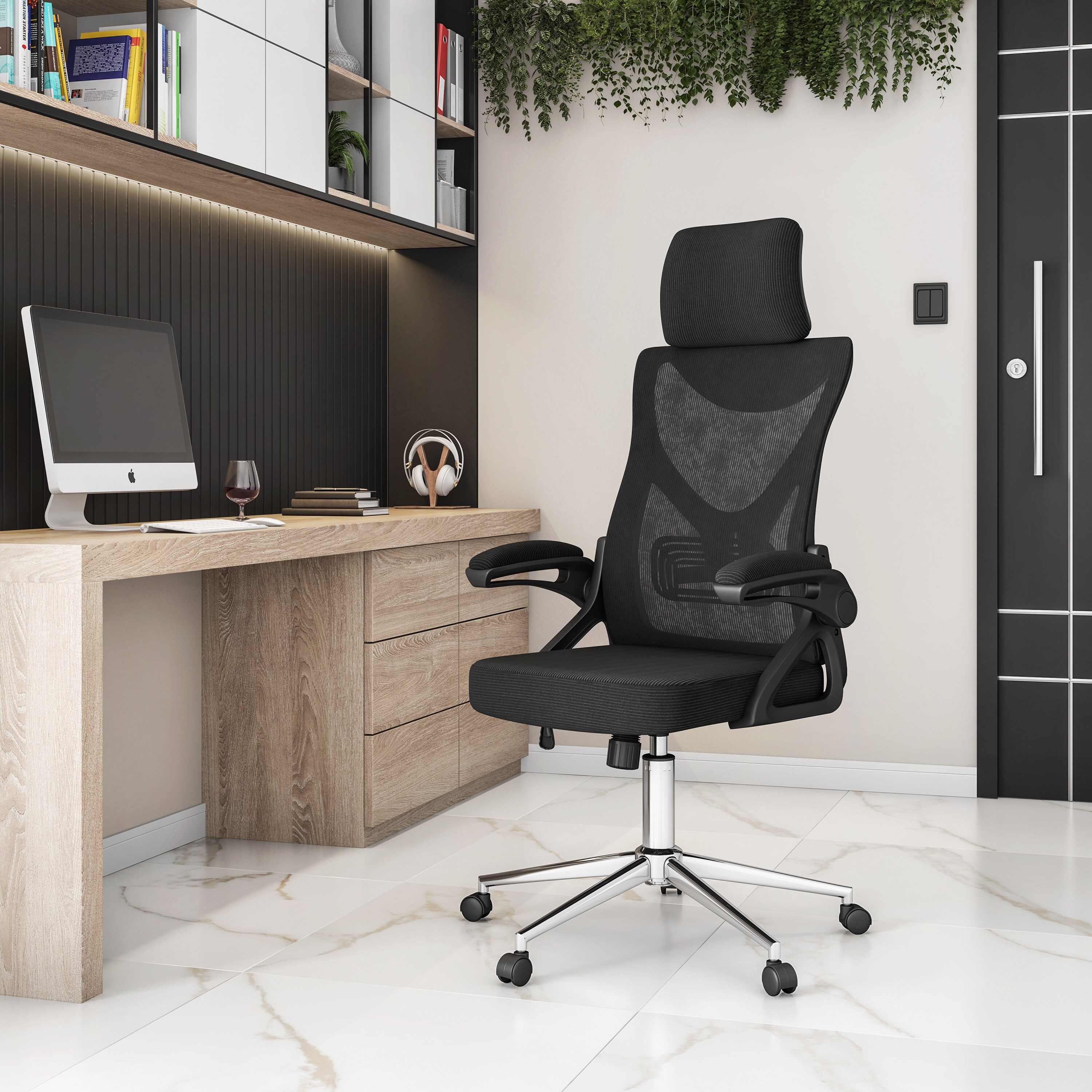 Tygerclaw ergonomic high back mesh office chair with headrest shop