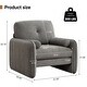 preview thumbnail 9 of 76, HOMYKA Oversized Accent Chair, Modern Sherpa Single Sofa with 2PCS Pillows