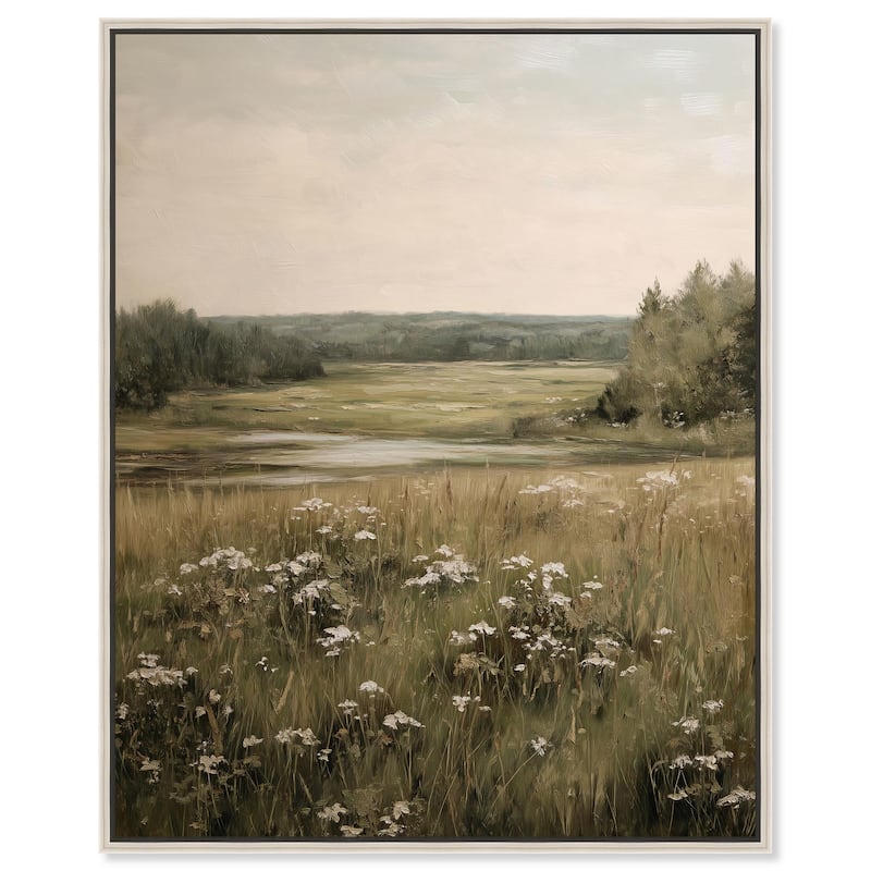 Marshland Whispers Canvas by Art Remedy - Silver - 24" x 30"