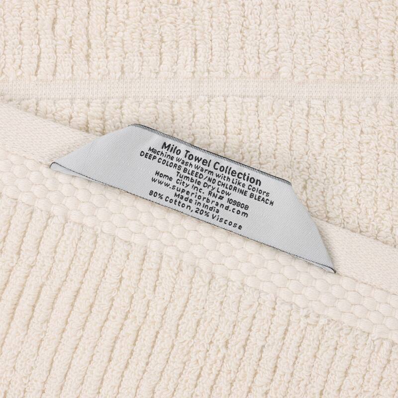 Superior Milo Smart Twist Viscose Cotton Blend Bath Sheets, Set of 2