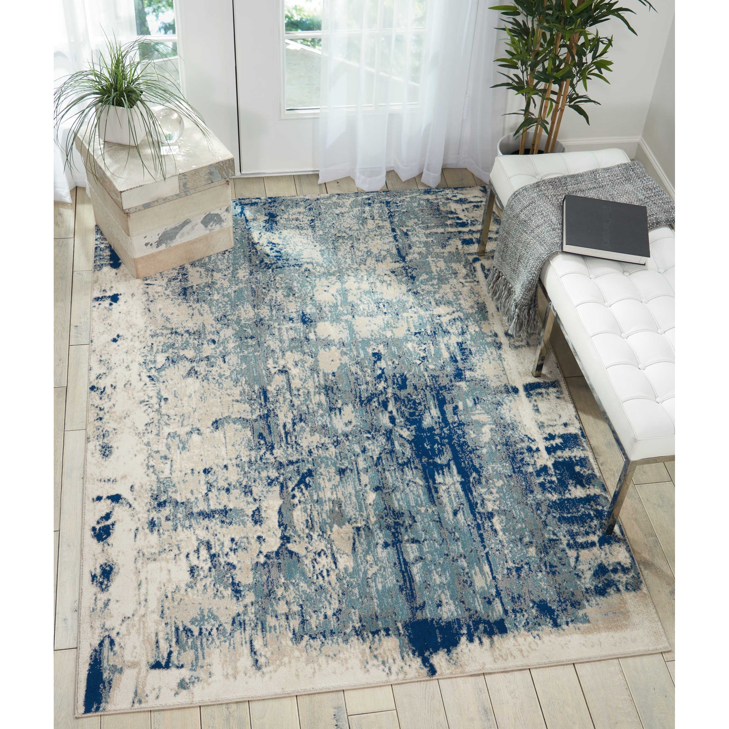 Nourison Maxell Modern Abstract Distressed Area Rug