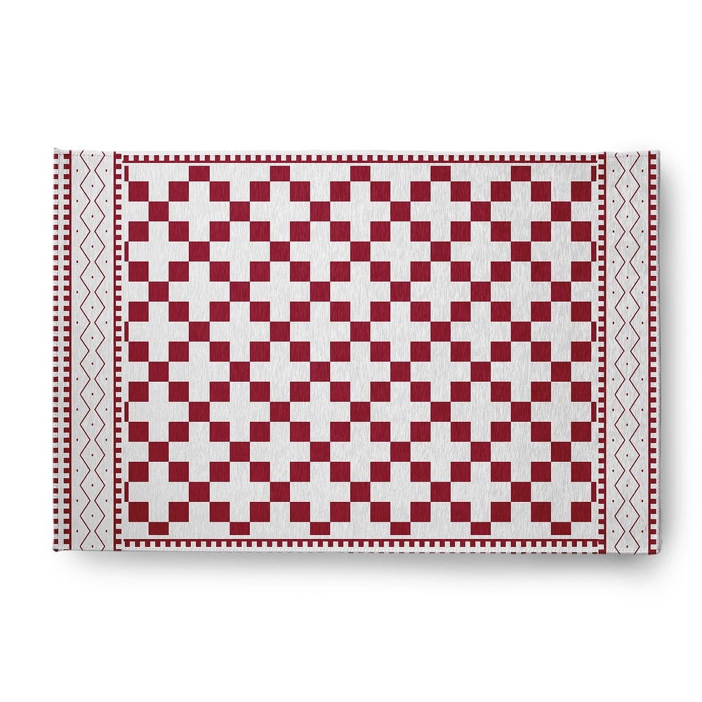 Cross and Squares Rug