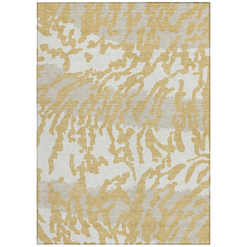 HomeRoots Animal Print Transitional Rectangle Outdoor Rug