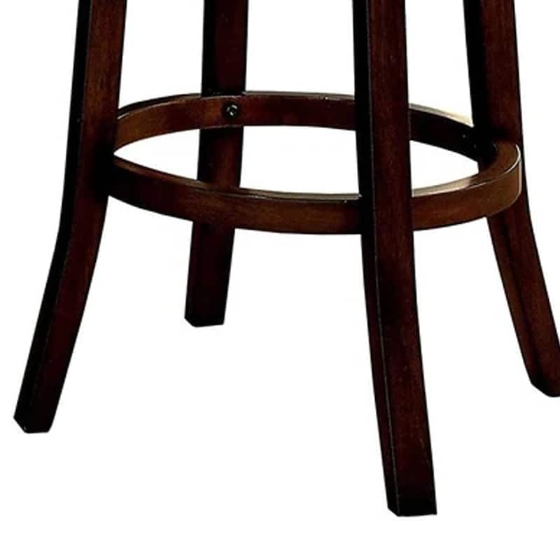 Lynsey 24"Barstool Withlinen Cushion, Gray Finish, Set of 2