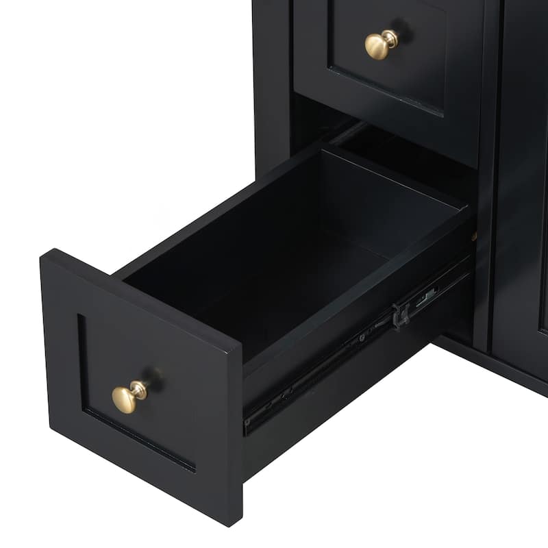Modern Bathroom Vanity with Abundant Storage and Sturdy Construction