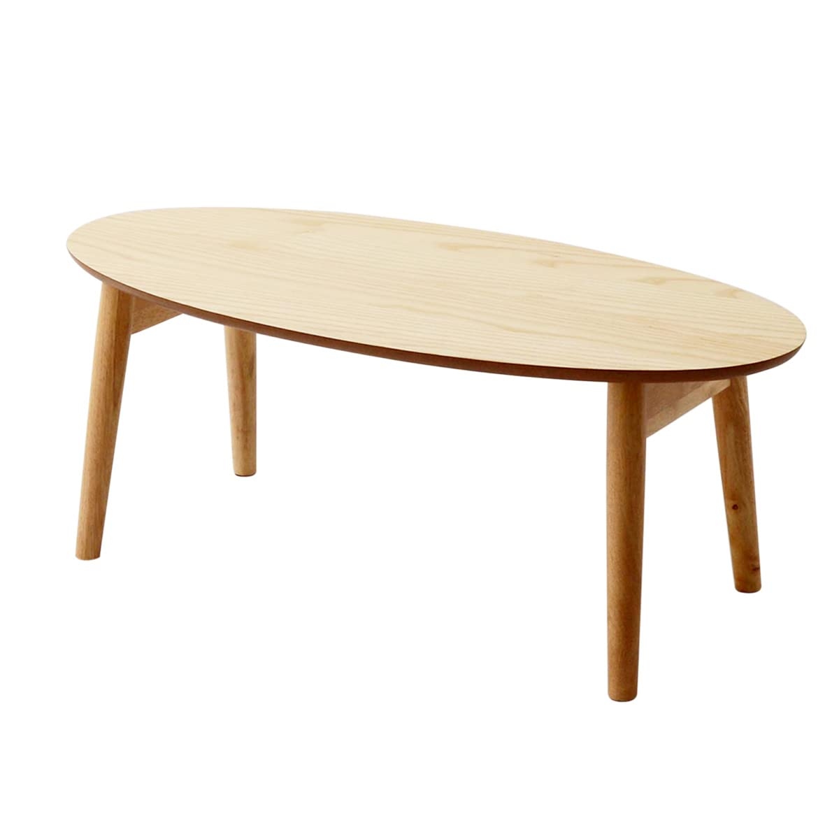 初売り初売り Wood-Folding-Coffee-Table-Oval ダイニングテーブル