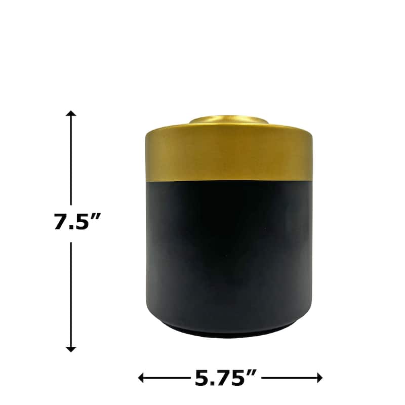 Black and Gold Modern Ceramic Vase