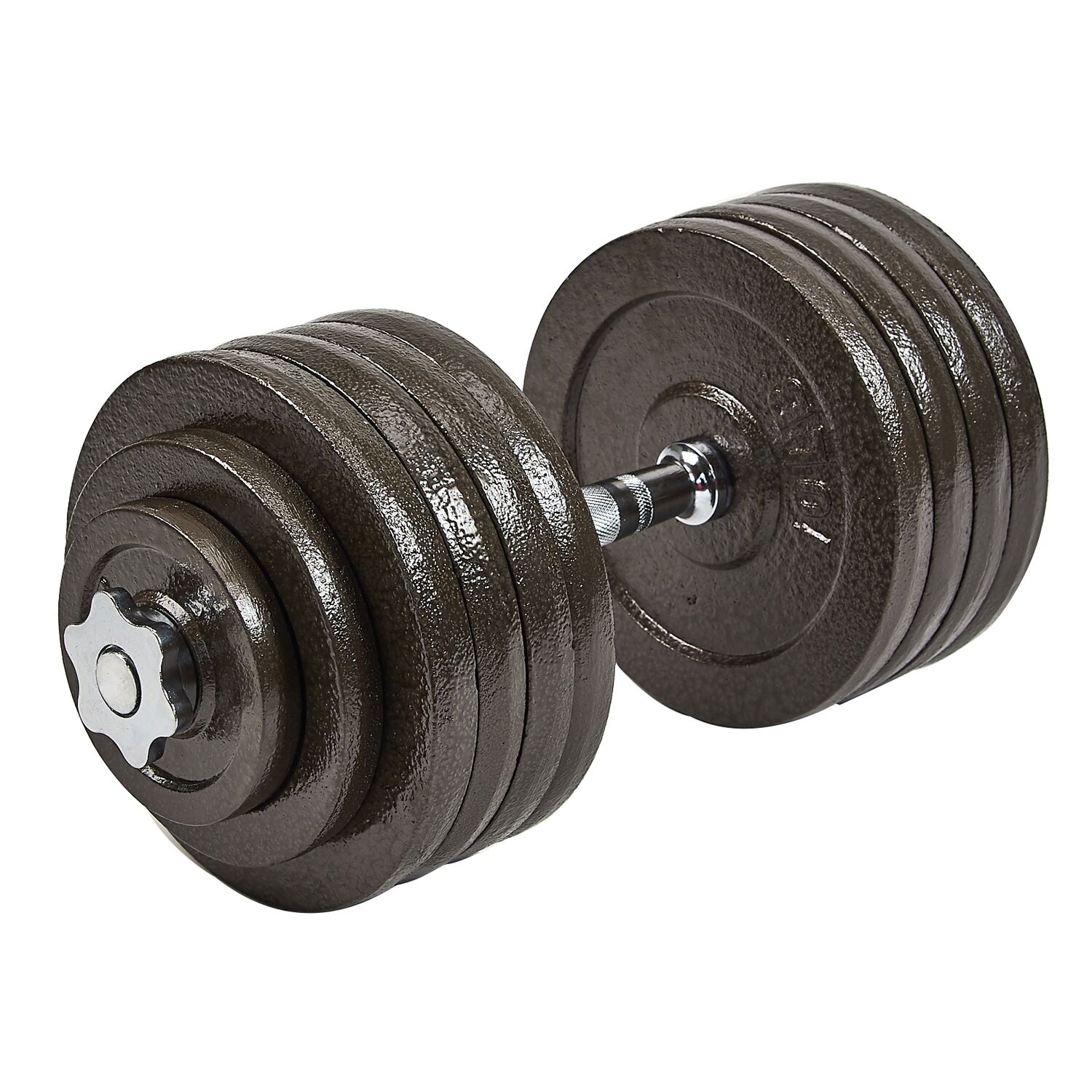 Everyday Essentials 200 Pound Adjustable Weight Dumbbell Set w Cast Iron Plates 40 Bed Bath Beyond 35447679