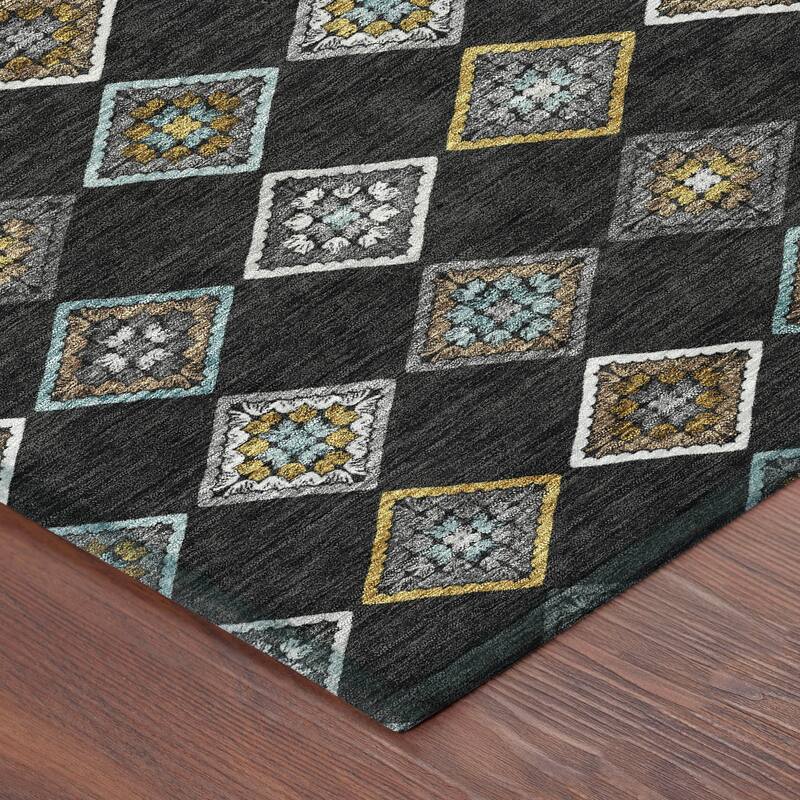 Machine Washable Indoor/ Outdoor Global Flagler Chantille Rug