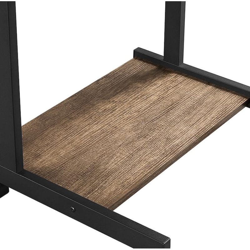Yaheetech Rolling Computer Desk Table Tray Desk with Drawer and Shelf