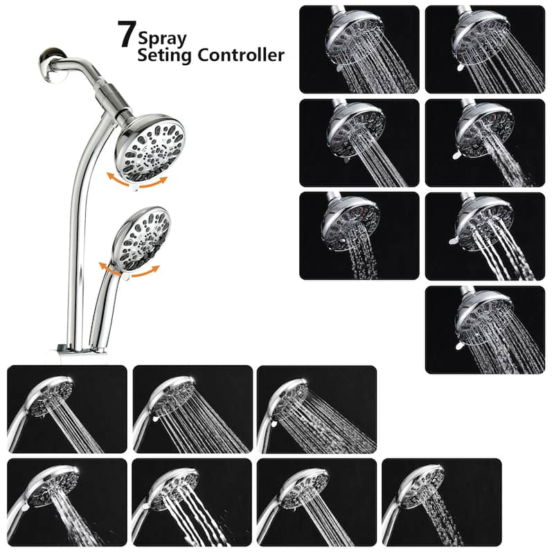 YASINU Handheld Shower Slide Bar Shower Faucets Sets Complete Including Rough-in Valve