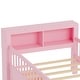 preview thumbnail 70 of 74, Safe Kids Bed Platform Bed Twin Size Wood Bed Frame with Storage Headboard and 2 Drawers Under, 3-Side Guardrails for Boys Girls
