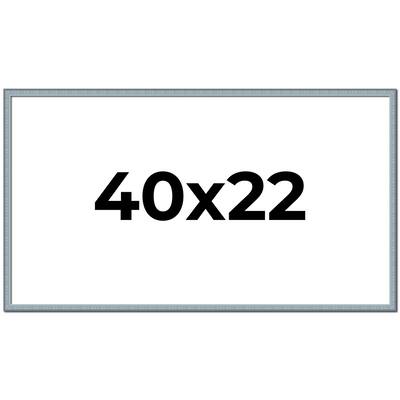 40x22 Frame Rustic Sky Blue Solid Wood Picture Frame | 0.75 Inch