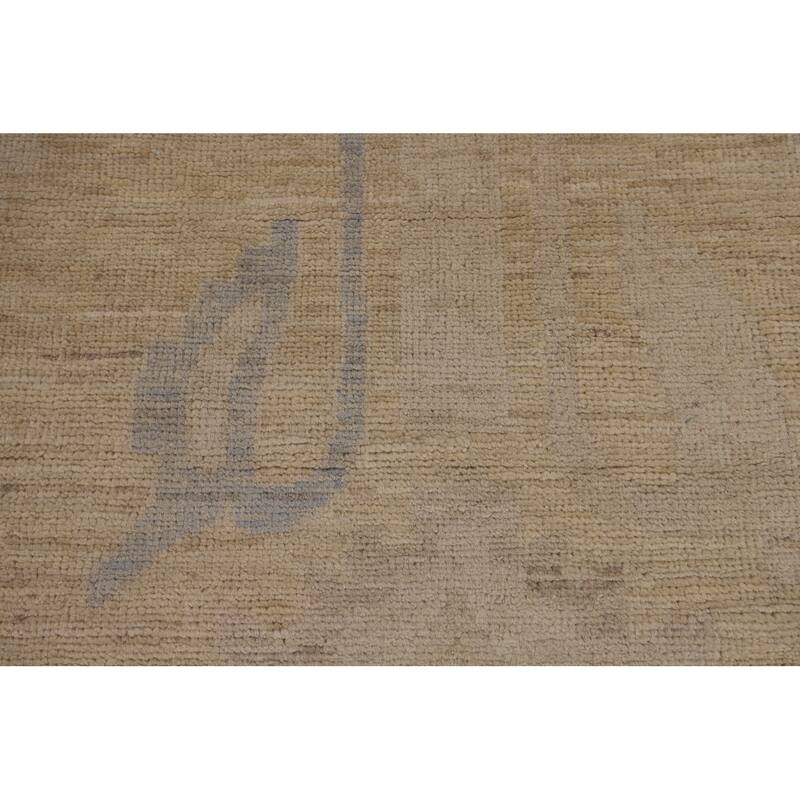 Vegetable Dye Oushak Oriental Large Rug Handmade Floral Wool Carpet - 11'10"x 14'1"