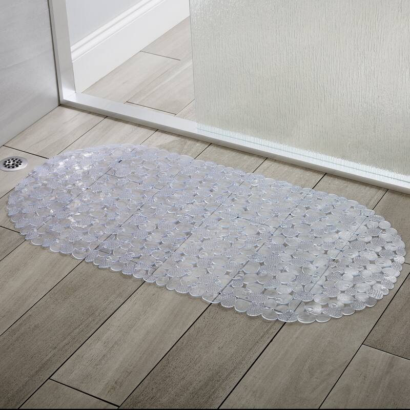 Bath Bliss Extra Long Massaging Texture Design Bath Mat