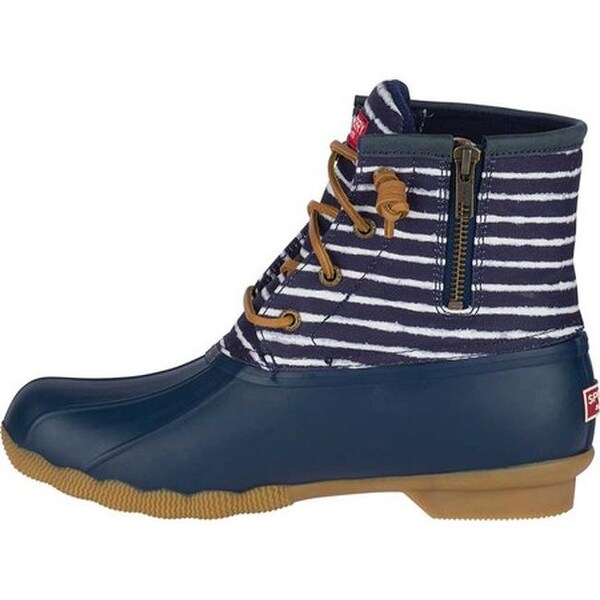 sperry striped duck boots