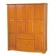 preview thumbnail 5 of 24, Palace Imports 100% Solid Wood Family 4-Door Wardrobe Armoire with Metal or Wooden Knobs