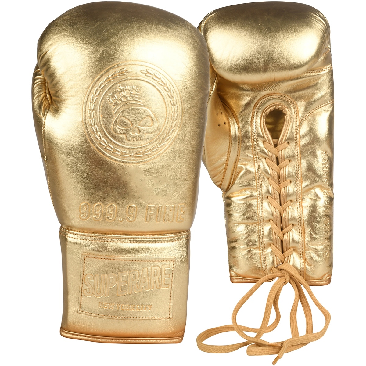 all gold boxing gloves