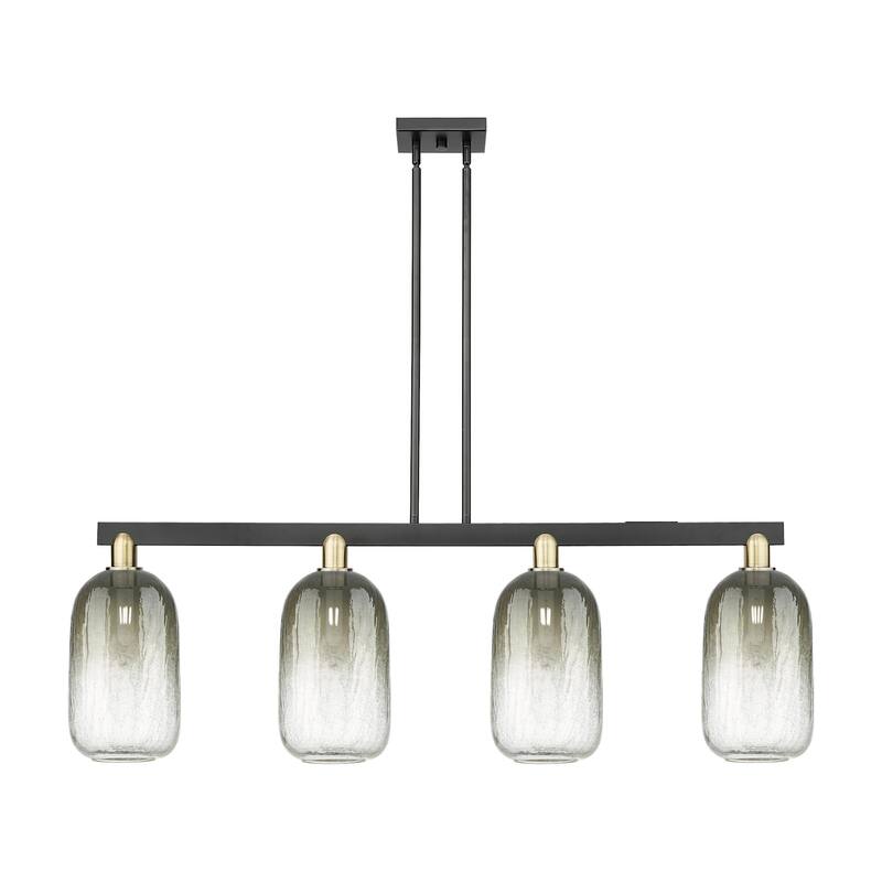 Innovations Lighting 716-4I-16-48 Brookhaven Cloche Linear Brookhaven - Black Antique Brass / Slate