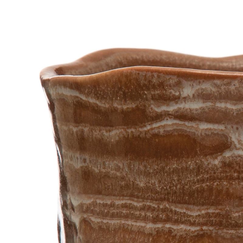 Edge Stoneware Planter - 5.1"L x 5.1"W x 4.4"H