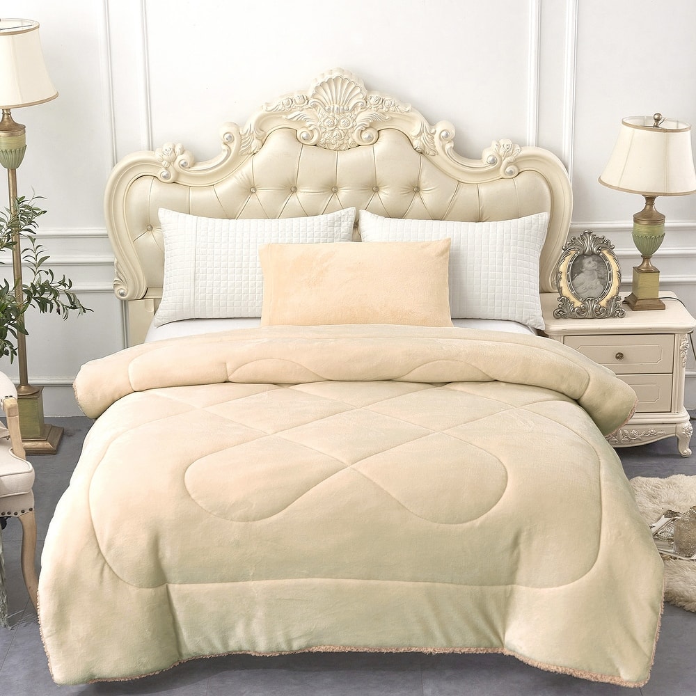 Sherpa Fleece Kids Comforter Set, Christmas Xmas Gift for Children